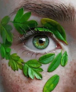 Green Aesthetic Eye - Paint By Numbers