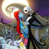 Jack Skellington And Sally Paint by numbers