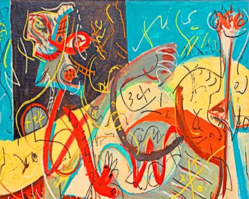 Jackson Pollock Art Paint by numbers