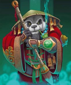Kungfo Panda paint by numbers