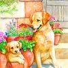 Labrador Retriever Dogs Paint by numbers