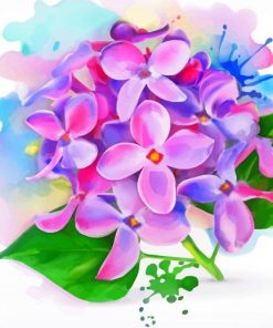 Lilac Flowers paint by numbers