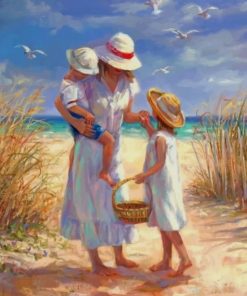 Mother And Children - Paint By Numbers