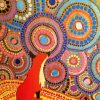 Orange Fox Aboriginal Art Paint by numbers
