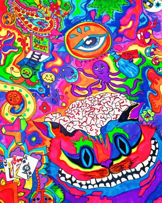 Psychedelic Art Paint by numbers