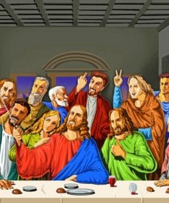 Saint Selfie The Last Supper paint by number