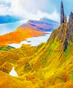 Scottish Highlands Landscape - Paint By Number
