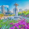 South Korea Bongeunsa Paint by numbers