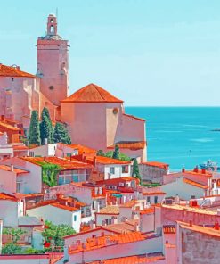 Tile Roof Spain paint by number