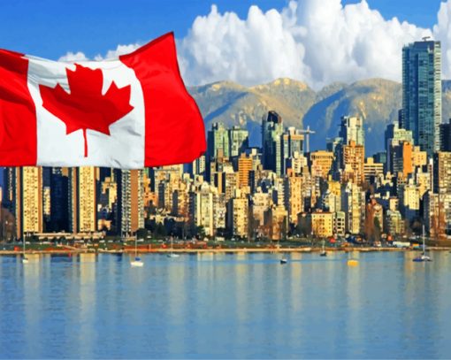 Vancouver Canada Europe Paint by numbers