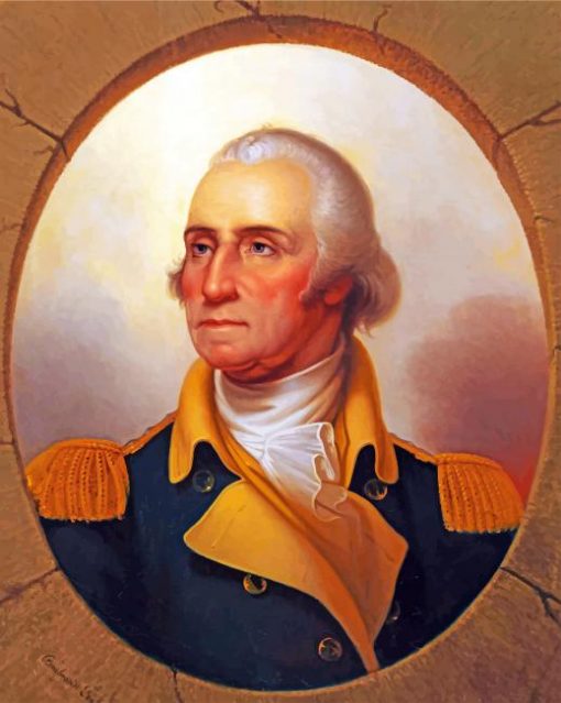 Vintage George Washington Paint by numbers