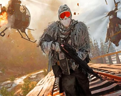 Warzone Call Of Duty paint by numbers