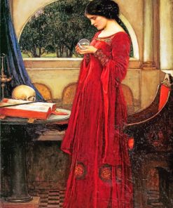 Waterhouse Crystal ball Artwork - Paint By Numbers