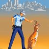 Australian Police Man paint by numbers