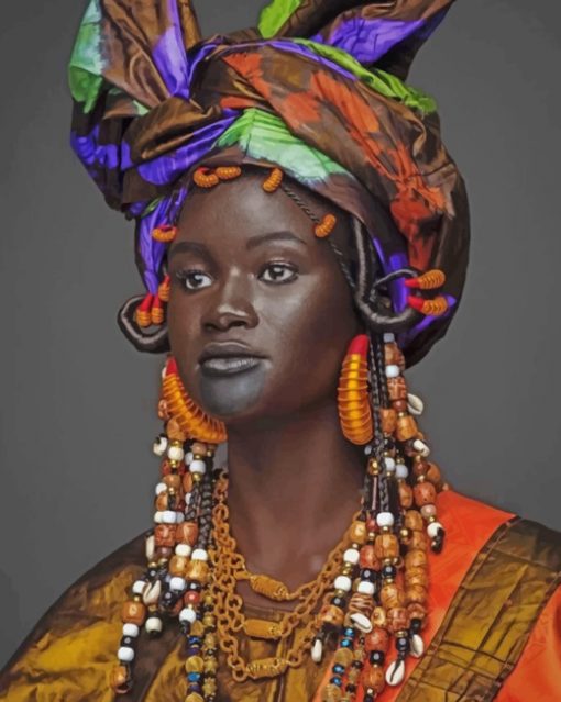 Black Woman paint by numbers