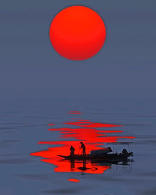 Fishers Silhouette paint by numbers