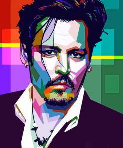 Johnny Depp paint by numbers