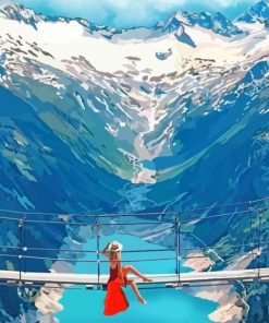Girl Enjoying Her Leisure - Paint By Number