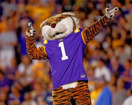 LSU Tiger Paint by numbers