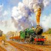 Steam Train paint by numbers
