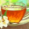 Tea And White Flower paint by numbers