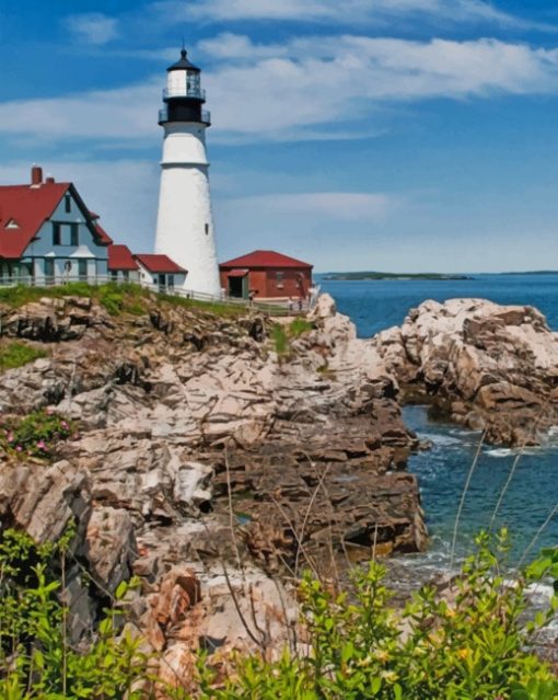 Portland-Head-Light-maine-paint-by-number