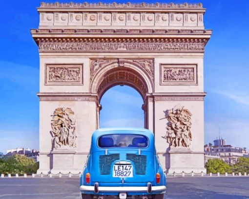Arche De Triomphe paint by numbers