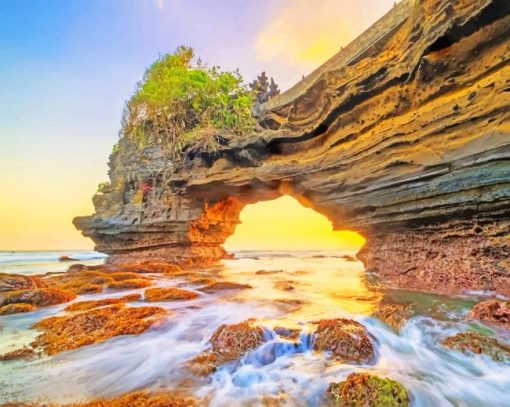 Tanah Lot Indonesia paint by numbers