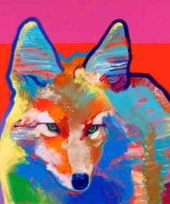abstract-colorful-coyote-paint-by-number