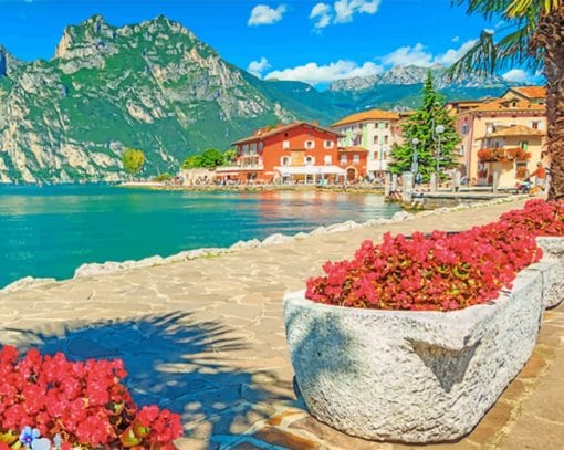 Aesthetic Lake Garda ppiant by numbers