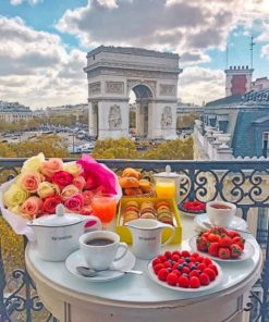 Arc de Triomphe Paris paint by numbers
