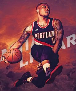 basketball-player-damian-lillard-paint-by-number