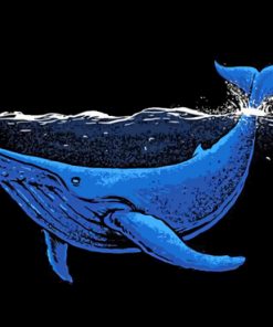 Blue Whale paint by numbers