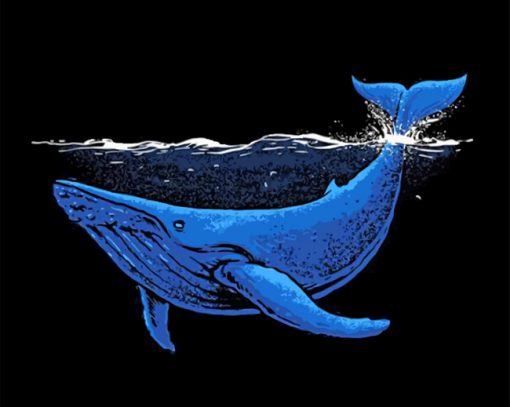 Blue Whale paint by numbers