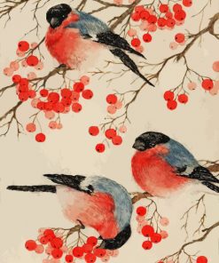 bullfinch-birds-paint-by-number