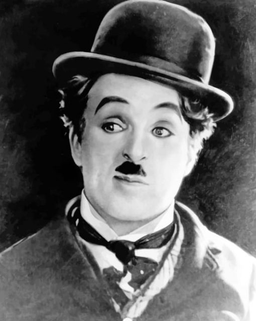 Charlie Chaplin paint by numbers