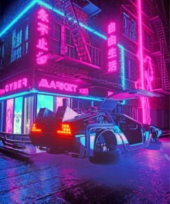 cool-delorean-paint-by-number