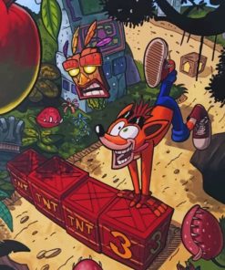 crash-bandicoot-enjoying-his-time-paint-by-number