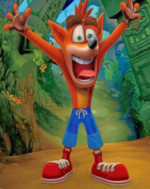 crazy-Crash-Bandicoot-paint-by-number