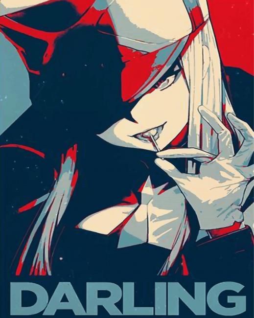 Darling In The Franxx paint by numbers