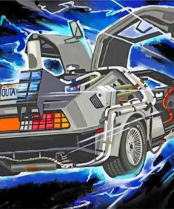 delorean-car-paint-by-number