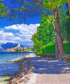 Aesthetic Lake Garda piant by numbers
