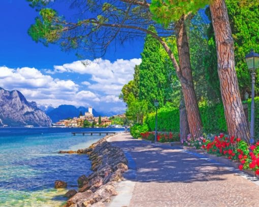 Aesthetic Lake Garda piant by numbers