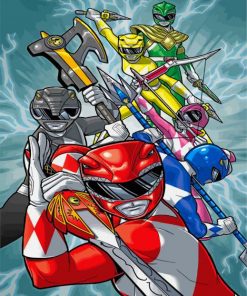 Power Rangers Illustration - Paint By Numbers
