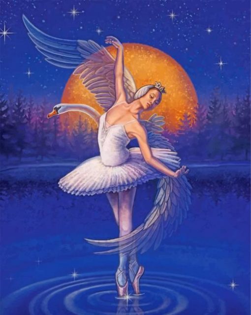 Swan Lake paint by numbers
