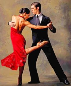 Argentine Tango Dancers Paint by numbers