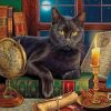 Black Cat by Candlelight Paint by numbers