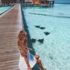 Girl In Bora Bora Island Paint by numbers