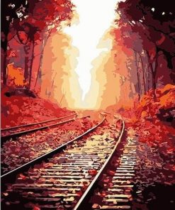 Railway In The Maple Forest