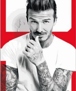 Stylish David Beckham Paint by numbers